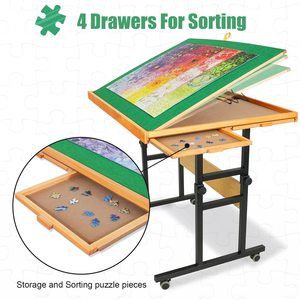 <span class=keywords><strong>Table</strong></span> de <span class=keywords><strong>Puzzle</strong></span> 1500 pièces avec Pieds Réglables Planche de <span class=keywords><strong>Puzzle</strong></span> en Bois Portable Adulte - Product Image 4