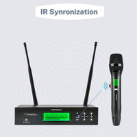 Pour Panvotech UHF système de Microphone sans fil portable micro dynamique cardioïde pour église DJ karaoké entretien scène d'enseignement