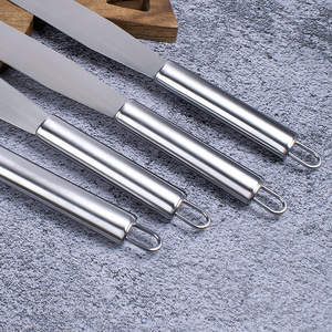 Longue spatule à gâteau en acier inoxydable, résistante au lave-vaisselle, grattoir à crème, spatules de cuisine, outils de pâtisserie pour gâteaux et crêpes - Product Image 4