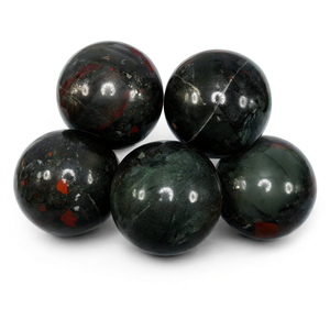 Bloodstone Jasper stone <b>sphere</b>/ball - Energy/Reiki/<b>Crystal</b> Healing - 2 inch diameter and 230 gms (0.51 lb) -ONE PIECE ONLY - Product Image 2