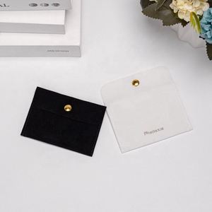 Factory Custom Design Velvet <b>Envelope</b> Gift Jewelry Packaging Snap Storage Pouch Bags - Product Image 4