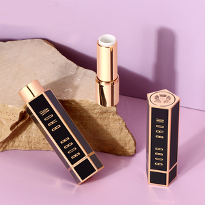 Pentágono de lujo resorte giratorio 3,8G tubo de bálsamo labial plástico plano logotipo personalizado chapstick contenedor tubos de maquillaje lápiz labial embalaje - Product Image 2