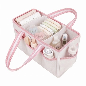 Organizador de Pañales de Fieltro para Viaje, con Asa Larga, Portátil, Plegable, Multifuncional, para Uso Diario de Bebés - Product Image 4