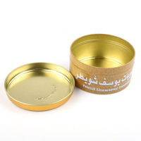 Récipient en métal de qualité alimentaire rond vide personnalisé Bougie Dates Thé Sucré Boîte de conserve Emballage Gâteau Bonbons Biscuit Biscuit Boîte