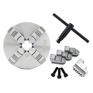 HLTNC K12-400A Mandril de torno hidráulico de 4 mordazas, estándar europeo, con punta de husillo de 38 mm y carrera de émbolo, para perforación de gran diámetro - Product Image 6