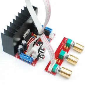 Placa amplificadora de potencia TDA7377 2,1, subwoofer de 3 canales terminado, placa amplificadora de potencia de audio