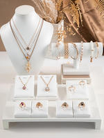 Fabricant de bijoux de mode, professionnel, blanc, pour collier, bracelet, boucles d'oreilles, présentoir