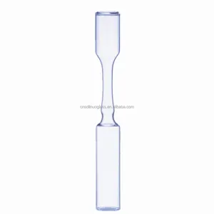 Shandong linuo al por mayor cosmética médica ampolla de vidrio ámbar claro personalizado de forma especial de vidrio ampolla frascos para el cuidado de la piel