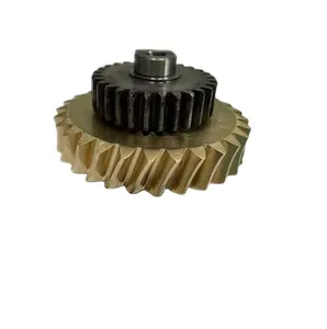 OEM ODM Usinagem CNC Torneamento Aço Inoxidável Cobre Latão Transmissão mecânica engrenagem cônica spur worm anel engrenagem plástica