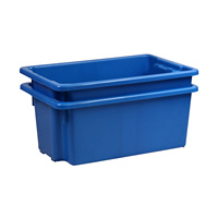 Conception de boîte solide emboîtable de boîte de stockage de plateau de poisson en plastique robuste pour les activités du marché de Fishport