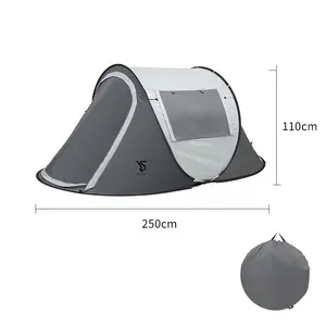 Amaz0n Best Seller 3-4 Person High Quality Outdoor Family Waterproof Luxury Camping Canvas Tent