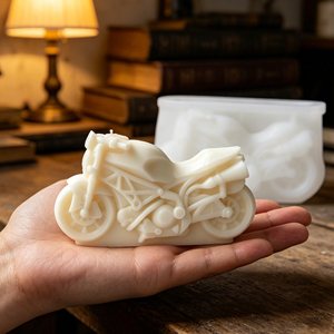 Molde de Silicona Líquida 3D para Pasteles y Repostería con Forma de Motocicleta, Fácil de Desmoldar, Reutilizable, Ecológico, No Tóxico, para <span class=keywords><strong>Fondant</strong></span> - Product Image 1