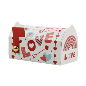 Scatola di cibo in cartone bianco di nuovo Design <span class=keywords><strong>per</strong></span> caramelle al cioccolato Logo personalizzato fuste forma di san valentino con Logo personalizzato - Product Image 6