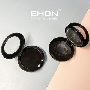 Estuche Redondo Vacío para Polvo Compacto con Ventana Transparente, Espejo Incorporado, Tamiz de Malla y Contenedor Cosmético de Plástico con Logotipo Personalizado - Product Image 3