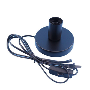 E27 LED Light Male Sochet Base Type to AC Power 220V US/EU Plug Lamp Holder Bulb Adapter Converter + ON/OFF Button Switch - Product Image 2