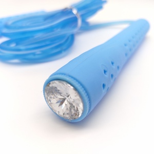 <span class=keywords><strong>Corde</strong></span> à <span class=keywords><strong>sauter</strong></span> en PVC pour enfants, exercice <span class=keywords><strong>quotidien</strong></span> creux et poignée en diamant, offre spéciale - Product Image 3