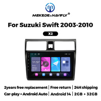 MEKEDE X1 X2 4-Kern 2+32G IPS CarPlay Android Auto GPS WLAN BT für Suzuki Swift 2003-2010 Auto-Multimediasystem