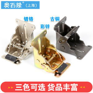 Bisagras Plegables Autoblocantes de 90 Grados para Patas de Mesa y Silla, Plateadas, para Mesa de Centro Plegable, Herrajes para Muebles de 180 Grados - Product Image 3