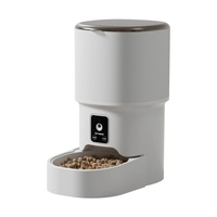 Distributeurs automatiques de nourriture pour animaux de compagnie intelligents et modernes, capacité de 4 L, charge par batterie, contrôle par application mobile WiFi, distributeur de nourriture pour chiens et chats, en plastique imperméable