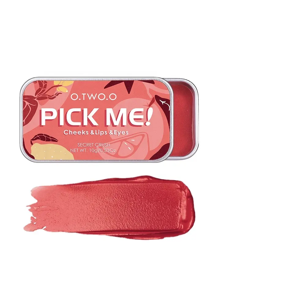 O.TW O.O 8 Farben Multifunktion ale Make-up-Palette 3 In 1 Lippenstift Rouge Lidschatten Natürliche Matte Lip Tint Bright ening Blush Cream
