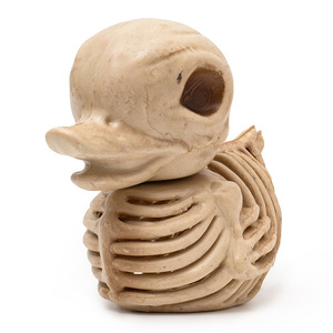 Decorazioni Horror di Halloween a Tema Scheletro per il Commercio Transfrontaliero, Ornamenti Scheletrici di Animali Simulati, Decorazioni per Bar, Scheletro di Piccola Anatra - Product Image 1