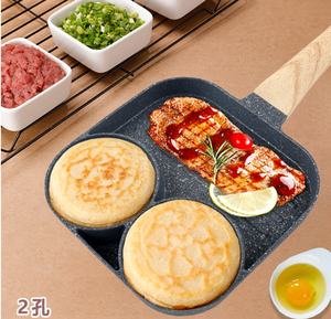 Resistenza al calore 4 fori 2 fori set di pentole antiaderenti bohémien uovo hamburger padella stile americano - Product Image 1