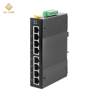 Switch Industrial Gigabit Administrado de 8 Puertos ODM Lite con ERPS de un Clic, Anillo IP40, Riel DIN, QoS, 16Gbps para Control de Alumbrado Público