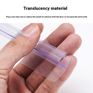 Hiện đại chống va chạm dải cho phòng tắm cửa kính <span class=keywords><strong>PVC</strong></span> Silicone con dấu từ rào cản nước Tempered vít cho phòng tắm - Product Image 1