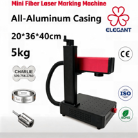 Nouveau mini graveur laser fibre 5-10W, corps alu ultraléger, marquage profond AI pour bijoux en acier inox