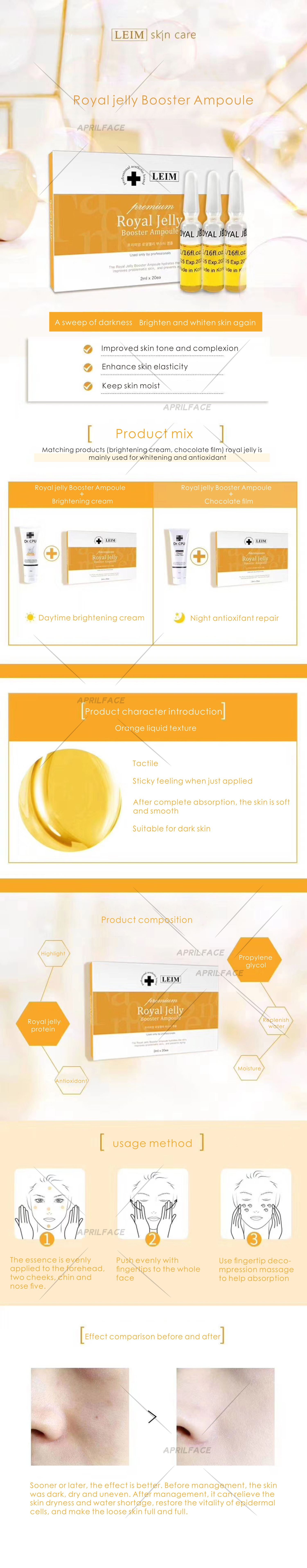 korea authentic LEIM  Collagen booster ampoule ampoule skin Moisturizing Collagen Skincare Serum For Ampoules Of Glass