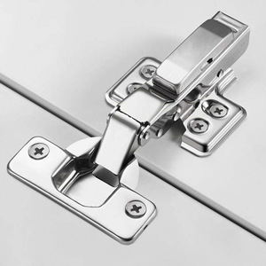 Clip hidráulico para muebles en <span class=keywords><strong>bisagra</strong></span> <span class=keywords><strong>Bisagra</strong></span> de gabinete de cierre suave de níquel <span class=keywords><strong>con</strong></span> cubierta de <span class=keywords><strong>brazo</strong></span> - Product Image 4