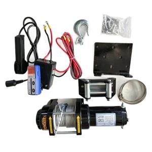 Treuil électrique 12V avec câble en acier de 12,5 mm, crochet de préhension à fixation par boulons, vitesse unique, monté sur véhicule - Product Image 5