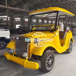 รถเที่ยวชมเมืองไฟฟ้าสไตล์เรโทร ได้รับการรับรองมาตรฐาน CE ขายดี ใช้แบตเตอรี่ตะกั่วกรด ความเร็วสูงสุด 60 กม./ชม. ความจุ 5 ที่นั่ง ชาร์จได้ 5-7 ชั่วโมง - Product Image 1