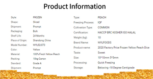 Di alta qualità autentico cinese congelato <span class=keywords><strong>pesche</strong></span> OEM IQF giallo pesca dadi alla rinfusa imballaggio a basso prezzo per i mercati - Product Image 5