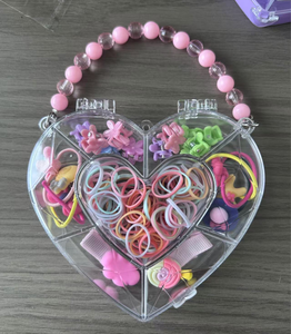 Cuentas de Colores para el Cabello, Lindas Pinzas para el Cabello, Lazos Elásticos para el Cabello, Caja de Regalo para Niñas - Product Image 4