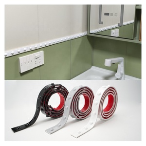 Bande décorative murale autocollante DIY, flexible, pour moulures, bordures, cadres <span class=keywords><strong>de</strong></span> <span class=keywords><strong>miroir</strong></span> et revêtements <span class=keywords><strong>de</strong></span> salle <span class=keywords><strong>de</strong></span> bain - Product Image 1