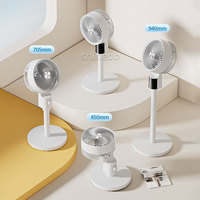 Ventilateur sur pied intelligent à commande vocale, oscillant, avec télécommande, pour un confort optimal