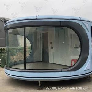 Modern Curved <b>Prefab</b> <b>House</b> Sandwich Panel Hotel Use Easy Installation - Product Image 2