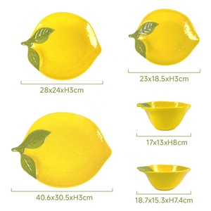 Plato de Fruta de Melamina Creativo para el Hogar Bestwares, Vajilla de Limón Duradera y Ecológica para Fiestas - Product Image 2