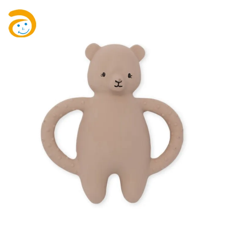 Anneau de dentition en Silicone pour bébés, jouet pendentif Animal, personnalisé, sans Bpa, vente en gros, pièces