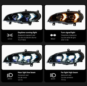 ไฟหน้ารถยนต์ใหม่ X5 E70 ปี 2007-2013 12V 6000K LED 36W 6000 ลูเมน คุณภาพสูง แบบเสียบใช้งานได้ทันที D2H ใช้ได้กับรถยนต์ทั่วไป - Product Image 2