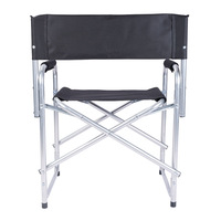 Chaise de camping d'extérieur en promotion, chaise de réalisateur pliante portable avec table latérale, chaise pliante haute pour l'extérieur