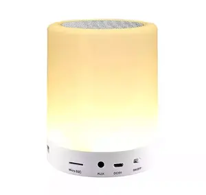 Wholesale Portable Wireless Bluetooth Speaker Touch Lamp LED Bluetooth Speaker with Night Light