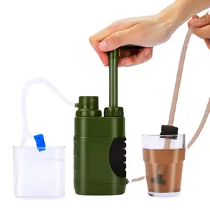 Survivor Filter Water Purification System for Survival-Lightweight Portable Water Filter for Backpacking