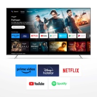 Nuevo Modelo VSTI de 70 Pulgadas, Televisor LED Inteligente 4K Ultra HD Negro con Google TV, Android 11, Grado A+, Pantalla Ancha, Apto para Uso en Hoteles