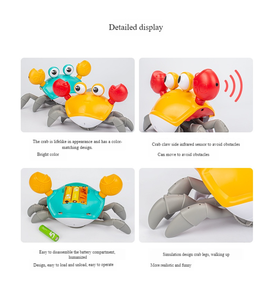 Mainan Hewan Peliharaan Interaktif Bergerak, Bentuk Kepiting Anjing Kucing, Dapat Diisi Ulang, Ramah Lingkungan, Terbuat dari Plastik, Promo Panas - Product Image 5