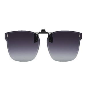 Gafas de sol polarizadas con clip Bilei Flip Up UV390, montura metálica negra, lentes TAC, unisex, para conducir, viajar, pescar, venta al por mayor - Product Image 3