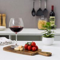 Planche à découper en bois de chêne avec poignée en laiton, plateau de service en bois pour la préparation des aliments, la charcuterie et les desserts