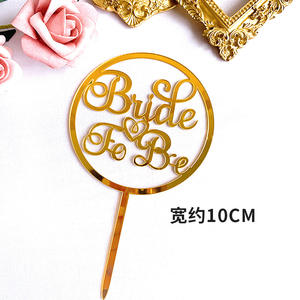 <span class=keywords><strong>2022</strong></span> mariage anniversaire fête fournitures or amour coeur décoration fiançailles MR MRS gâteau Toppers - Product Image 3