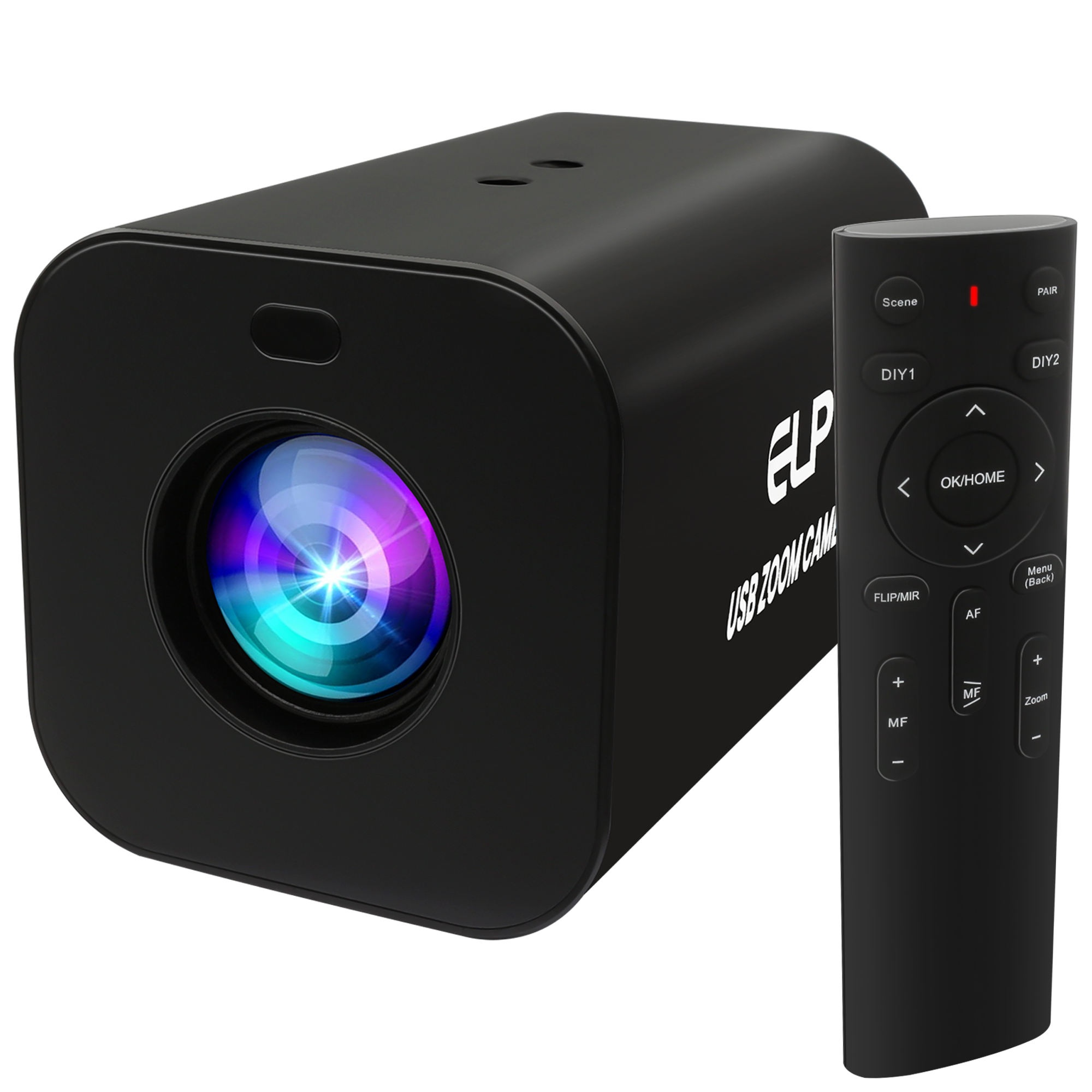 Negro 4K Cámara 12X Zoom